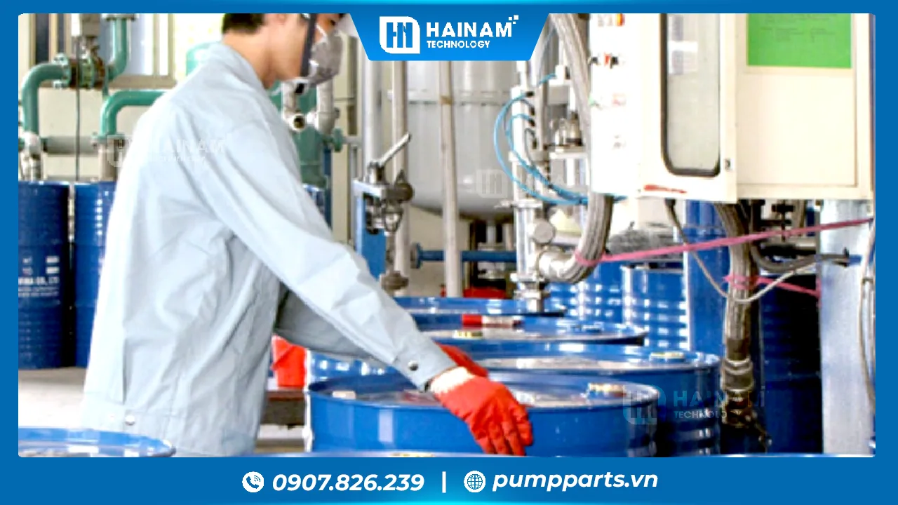 bơm màng verderair trong ngành hóa chất