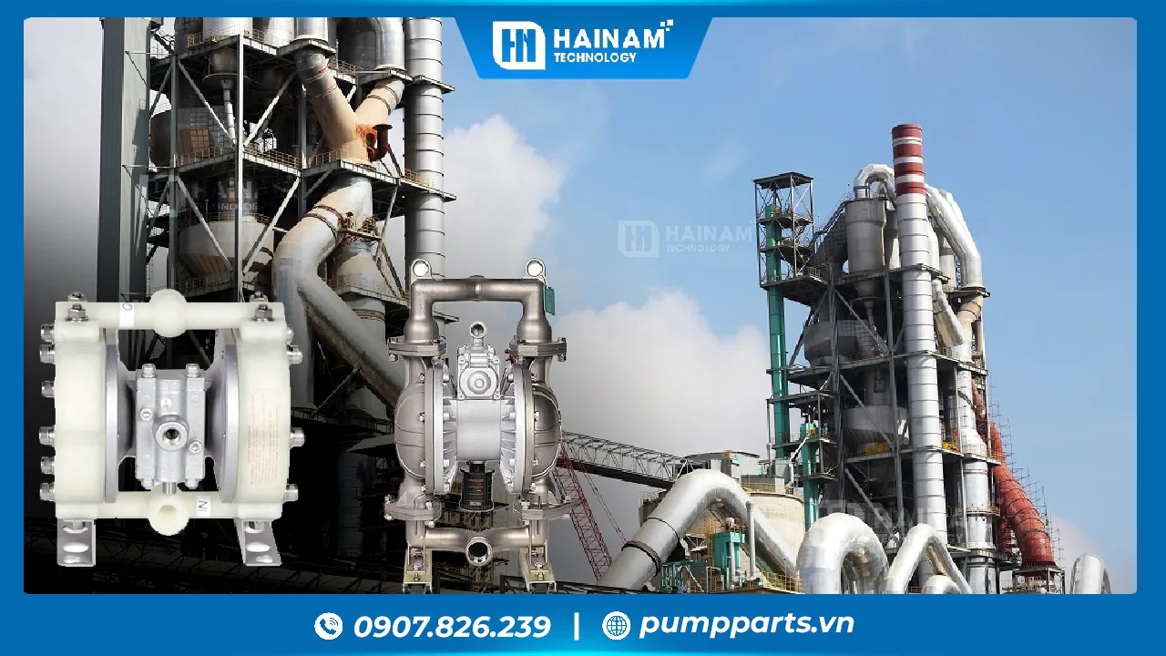 máy bơm màng cho ngành công nghiệp xi măng