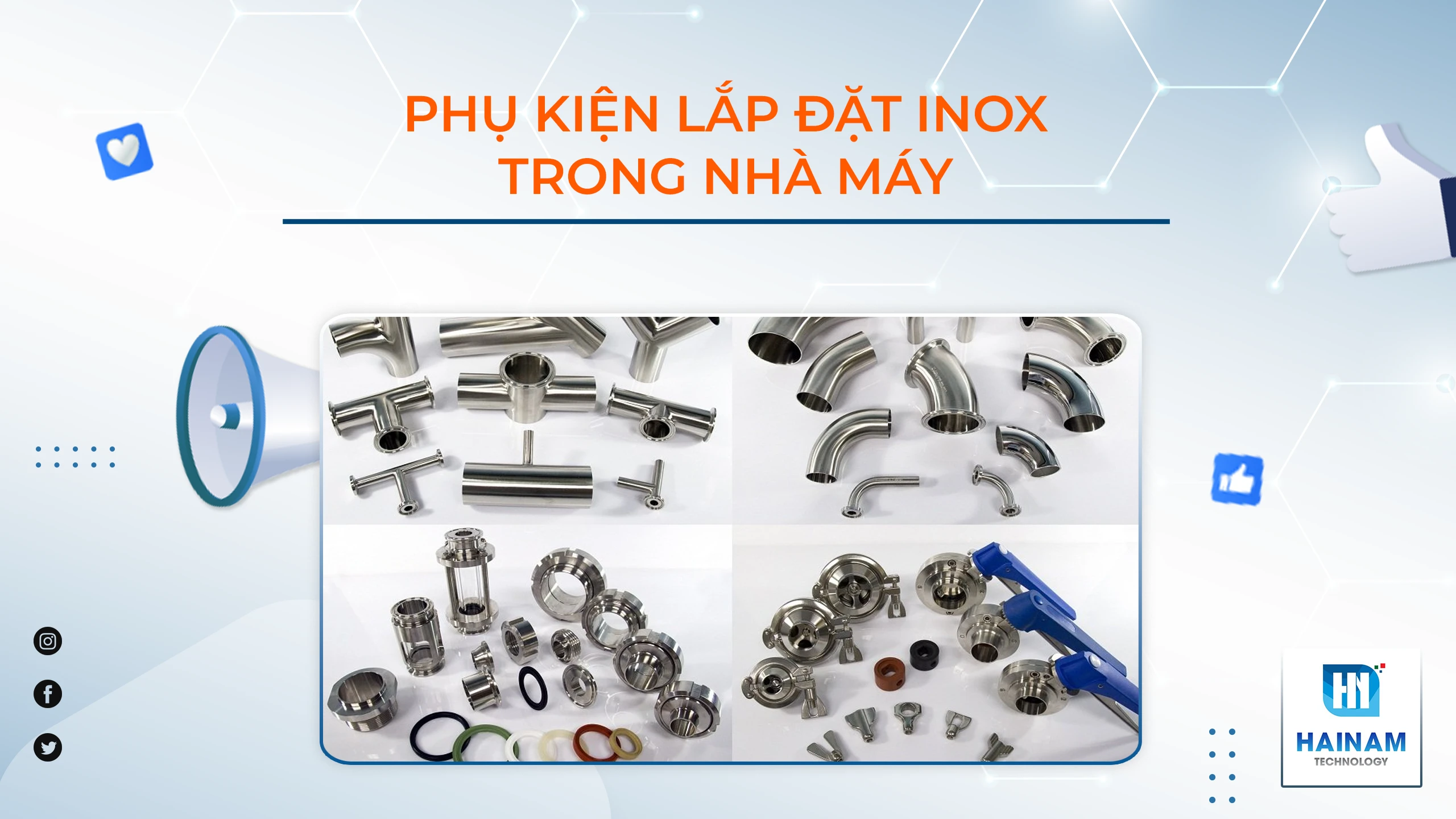 Phụ kiện lắp đặt ống inox – Giải pháp kết nối bền vững cho hệ thống đường ống
