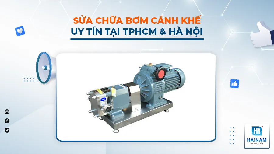 Sửa chữa bơm cánh khế thực phẩm uy tín tại TPHCM & Hà Nội