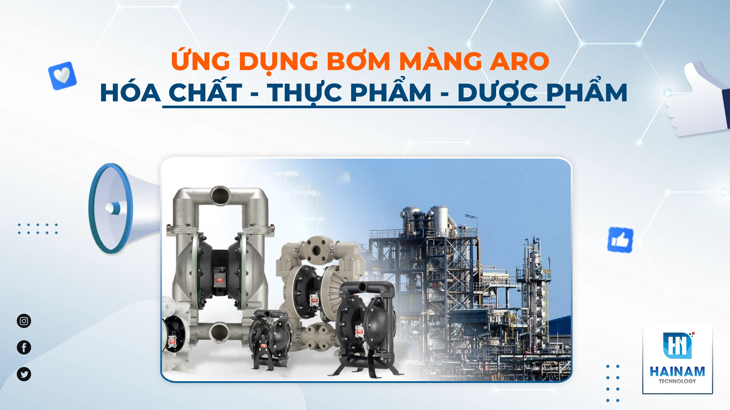 Ứng Dụng Bơm Màng Khí Nén ARO Trong Ngành Hóa Chất, Thực Phẩm Và Dược Phẩm