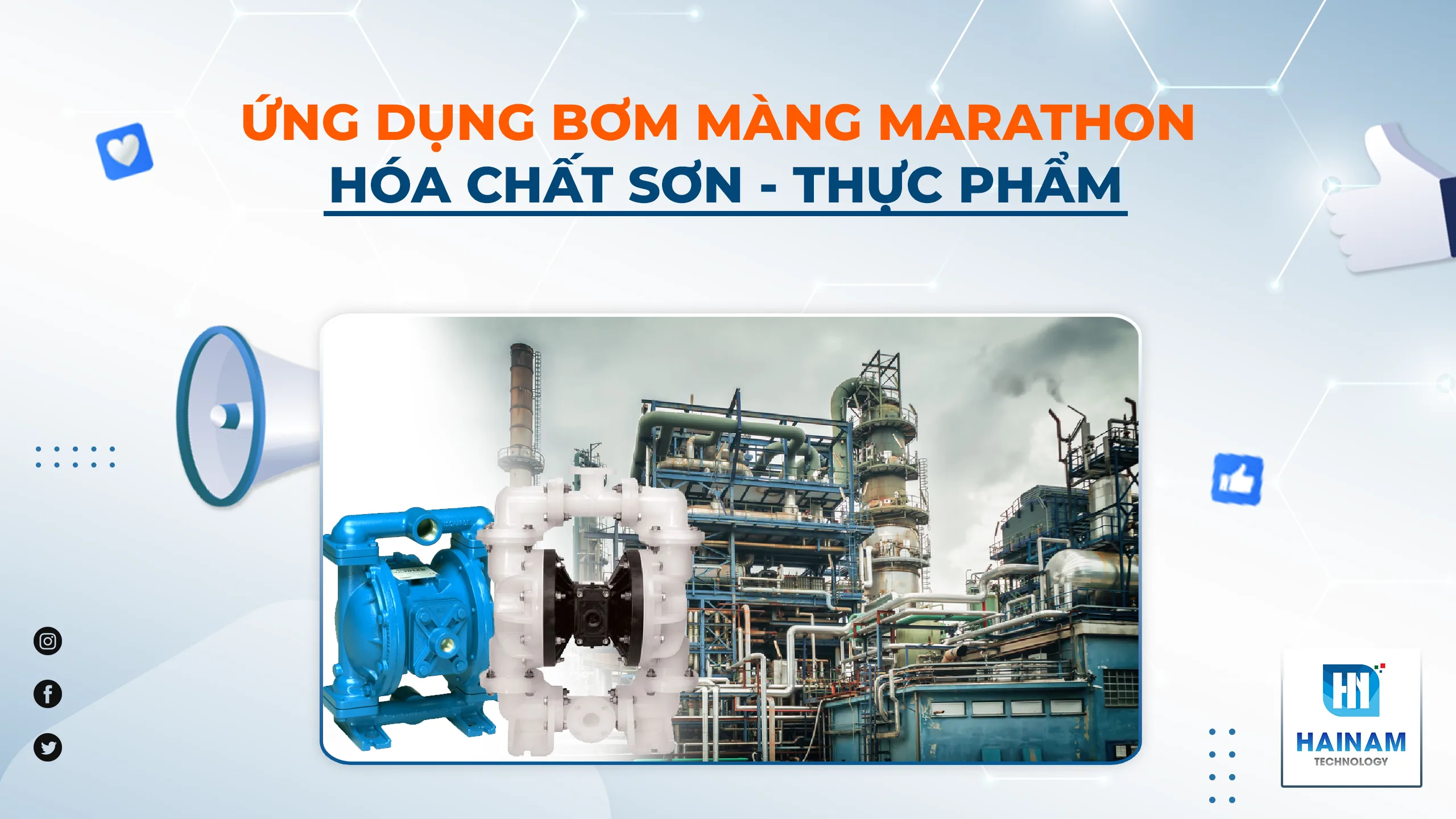 Ứng Dụng Bơm Màng Marathon Trong Ngành Hóa Chất, Sơn, Thực Phẩm