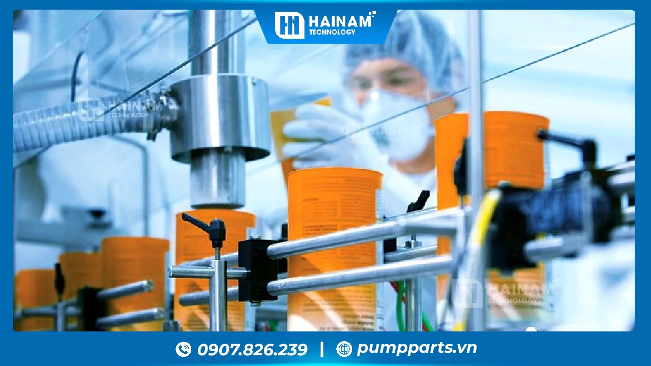 ứng dụng bơm màng verderair trong ngành dược phẩm