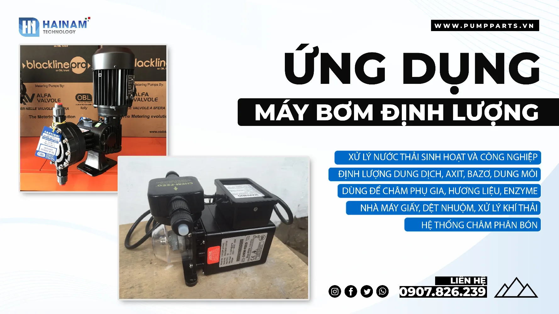 ứng dụng máy bơm định lượng