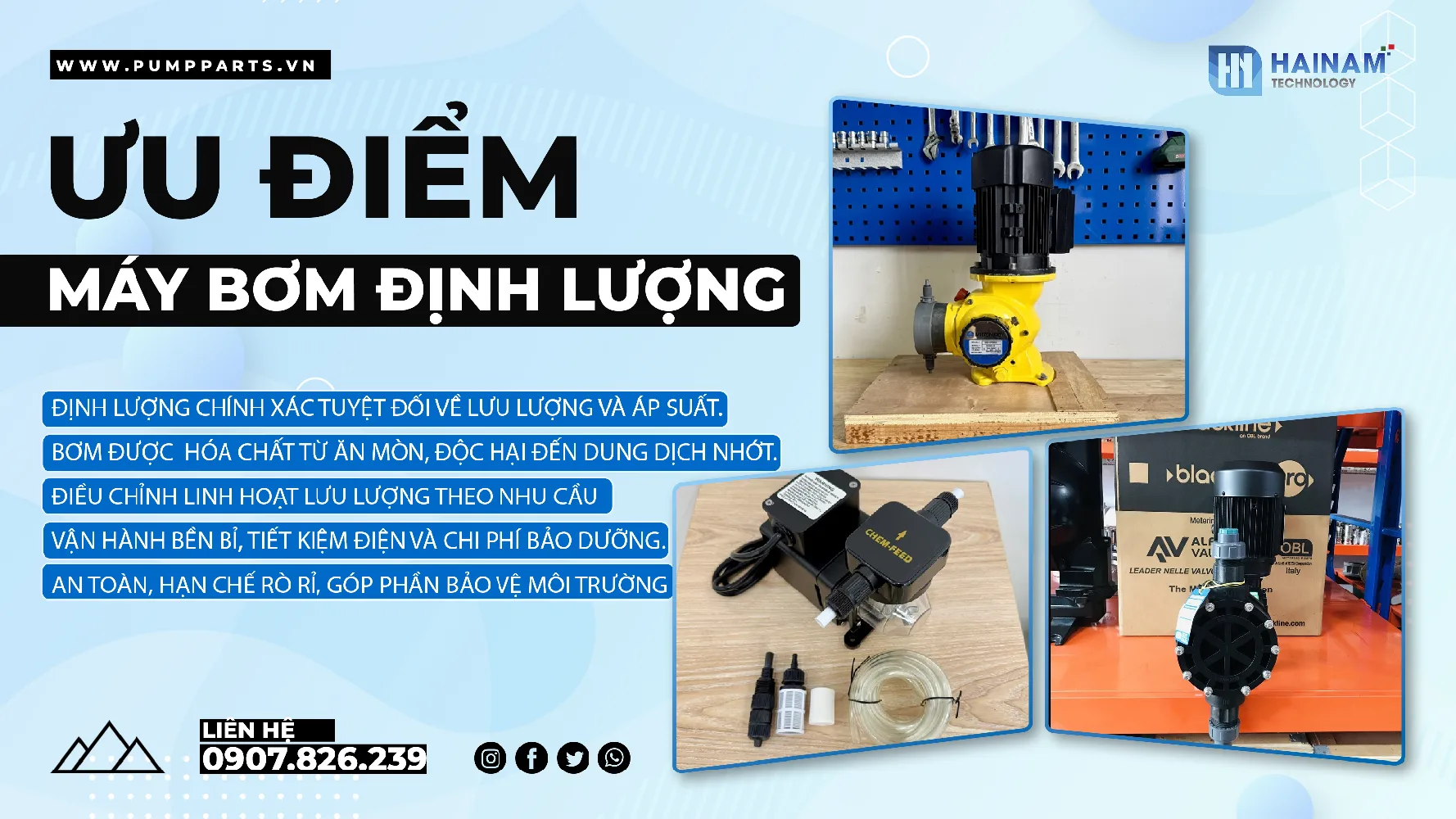ưu điểm nổi bật máy bơm định lượng