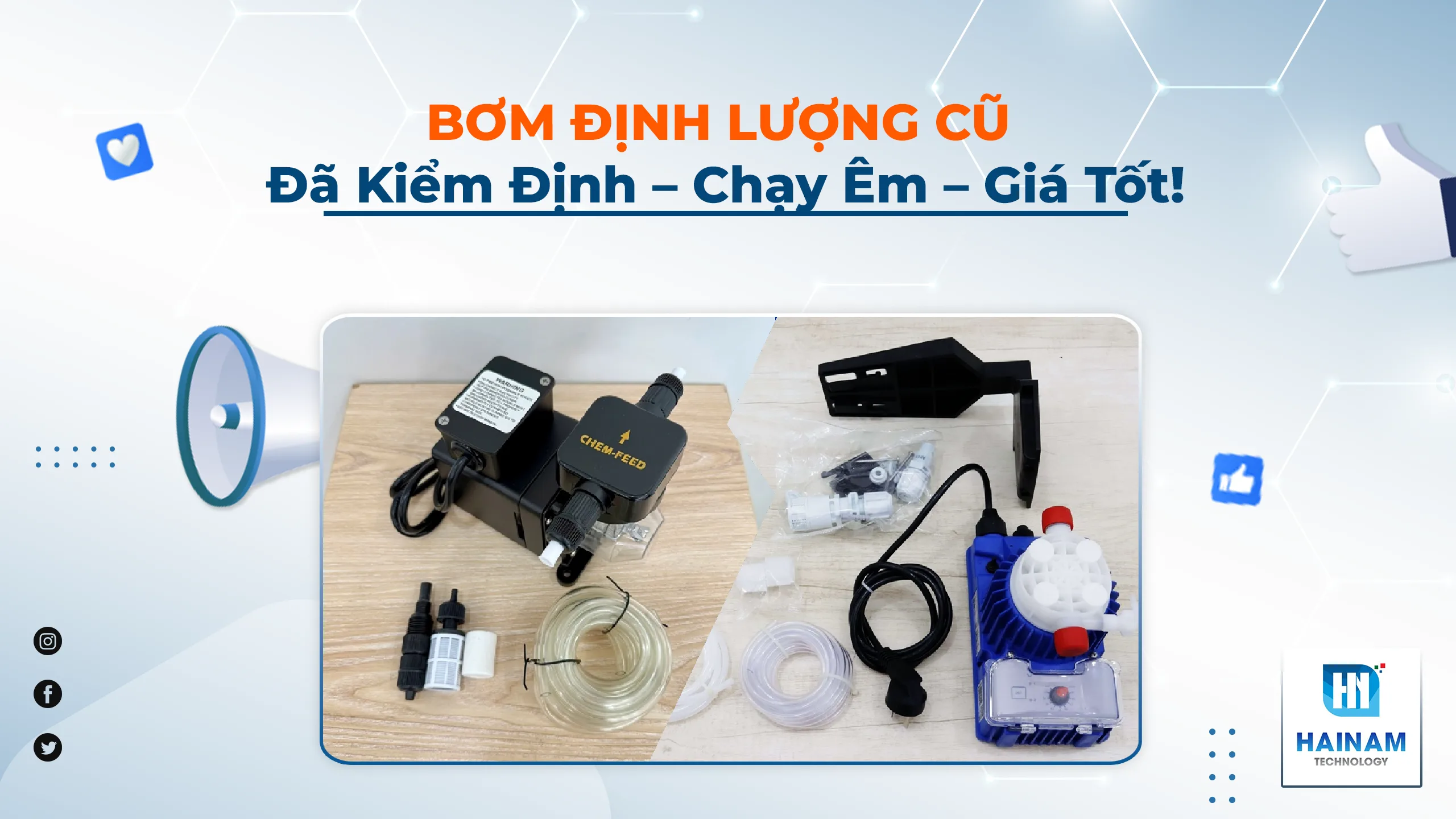 Bơm Định Lượng Cũ Giá Rẻ, Còn Zin 90% – Có Bảo Hành Toàn Quốc