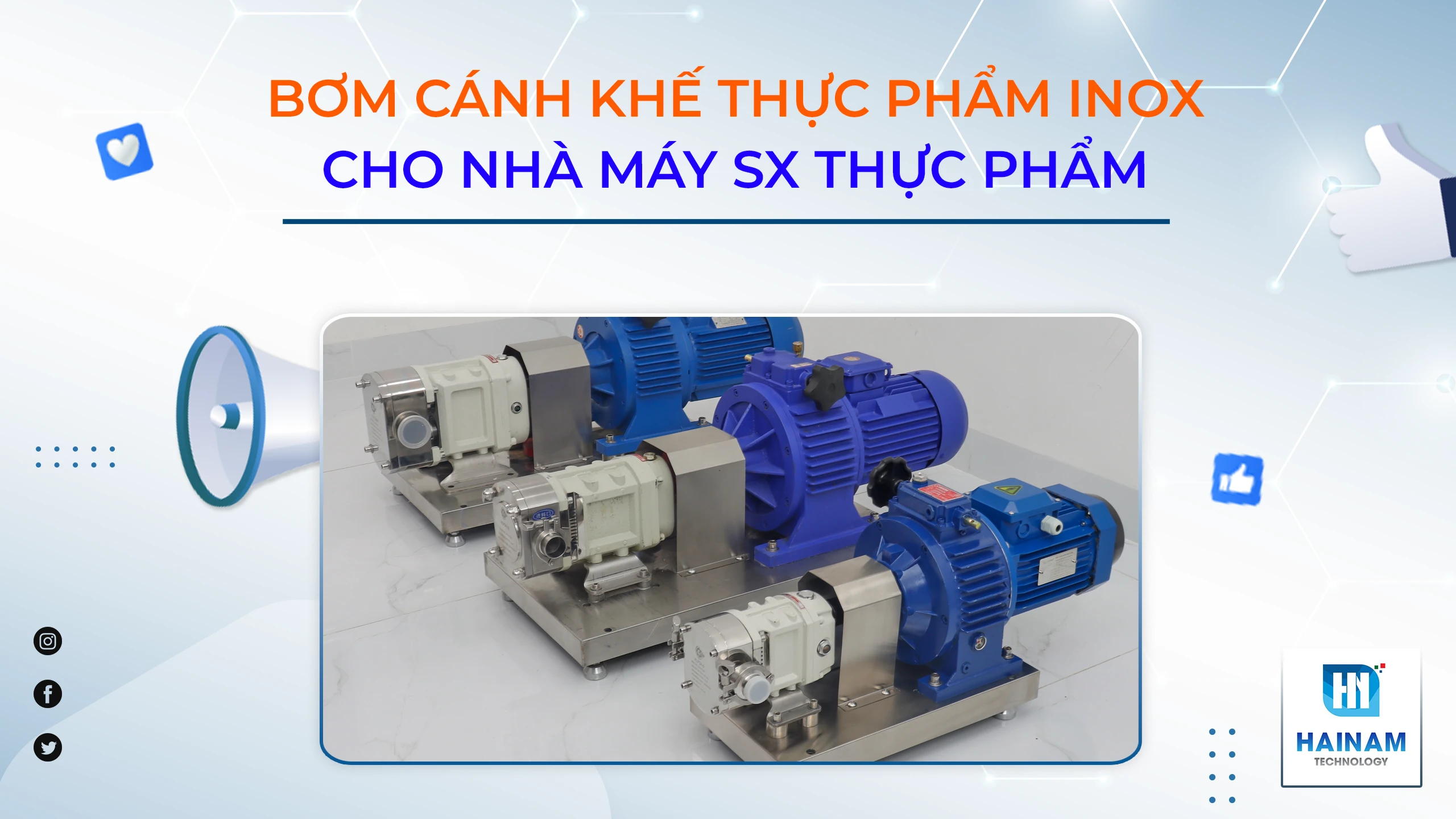 Bơm cánh khế thực phẩm inox – Giải pháp hoàn hảo cho ngành sản xuất thực phẩm