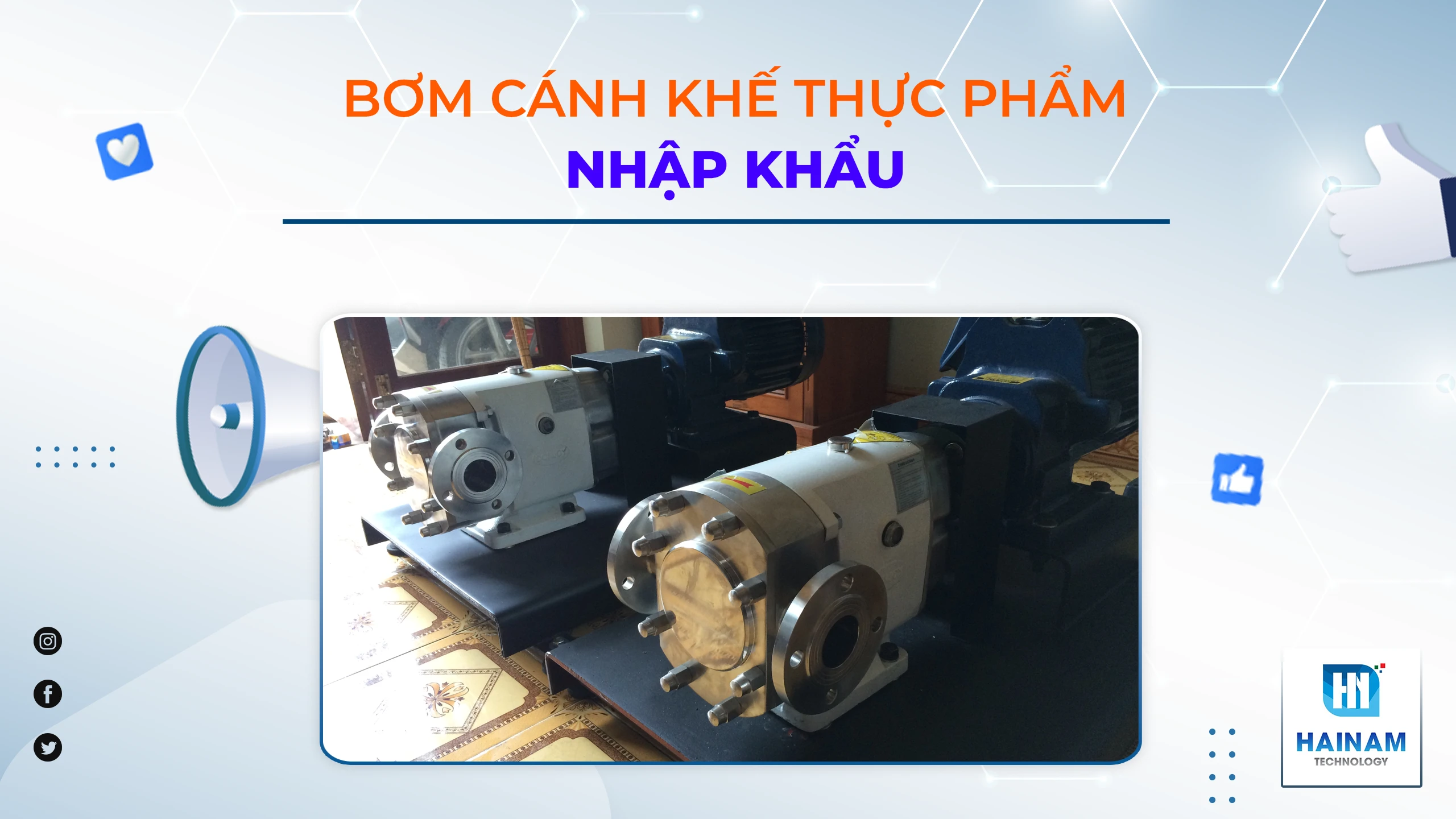 Bơm cánh khế thực phẩm nhập khẩu – Giải pháp tối ưu cho ngành chế biến thực phẩm hiện đại