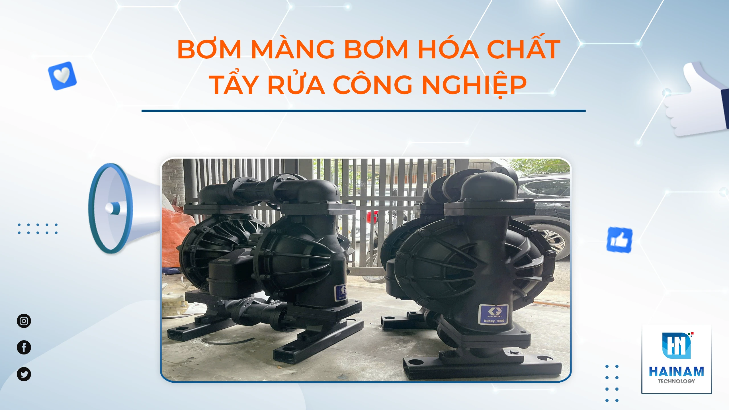 Bơm màng bơm hóa chất tẩy rửa công nghiệp – Giải pháp an toàn và hiệu quả cho nhà máy sản xuất