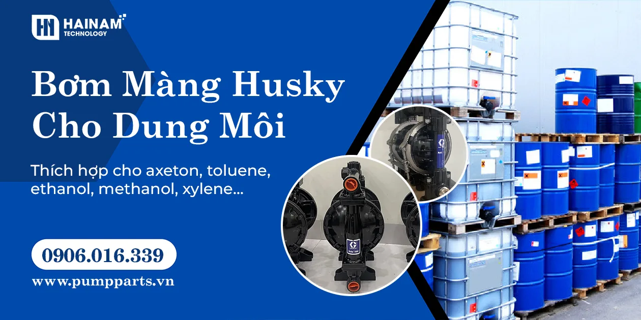 bơm màng husky cho dung môi