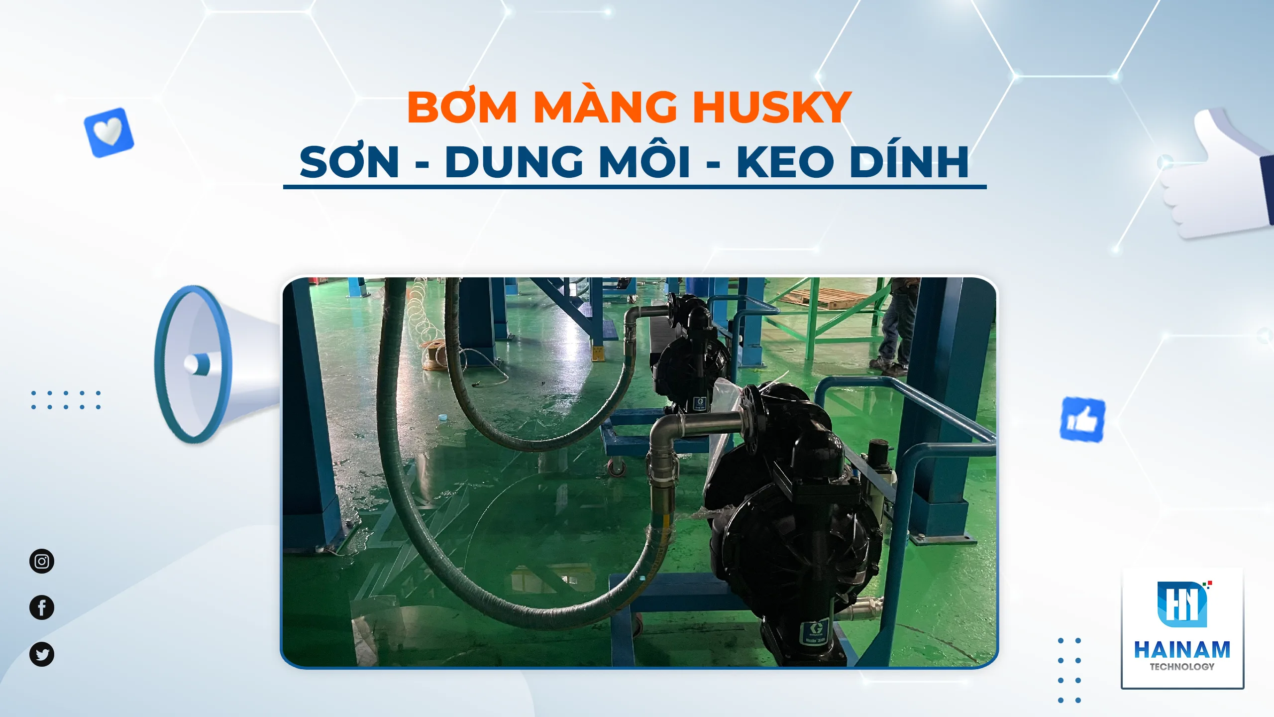 Tại Sao Bơm Màng Husky Lại Được Ưa Chuộng Trong Ngành Sơn, Dung Môi, Keo Dính?