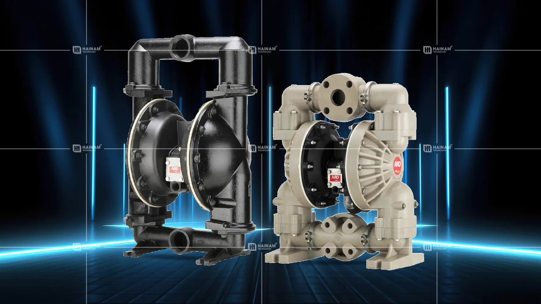 máy bơm màng aro cũ chính hãng, giá rẻ, uy tín tại Hải Nam Pumps