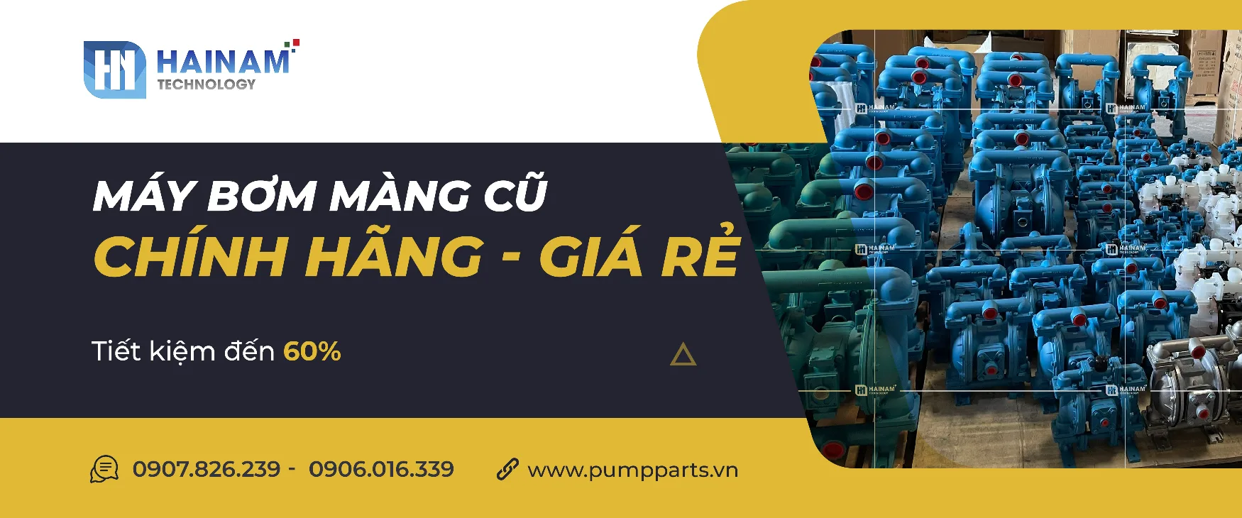 máy bơm màng cũ chính hãng, giá rẻ, tiết kiệm đến 60%