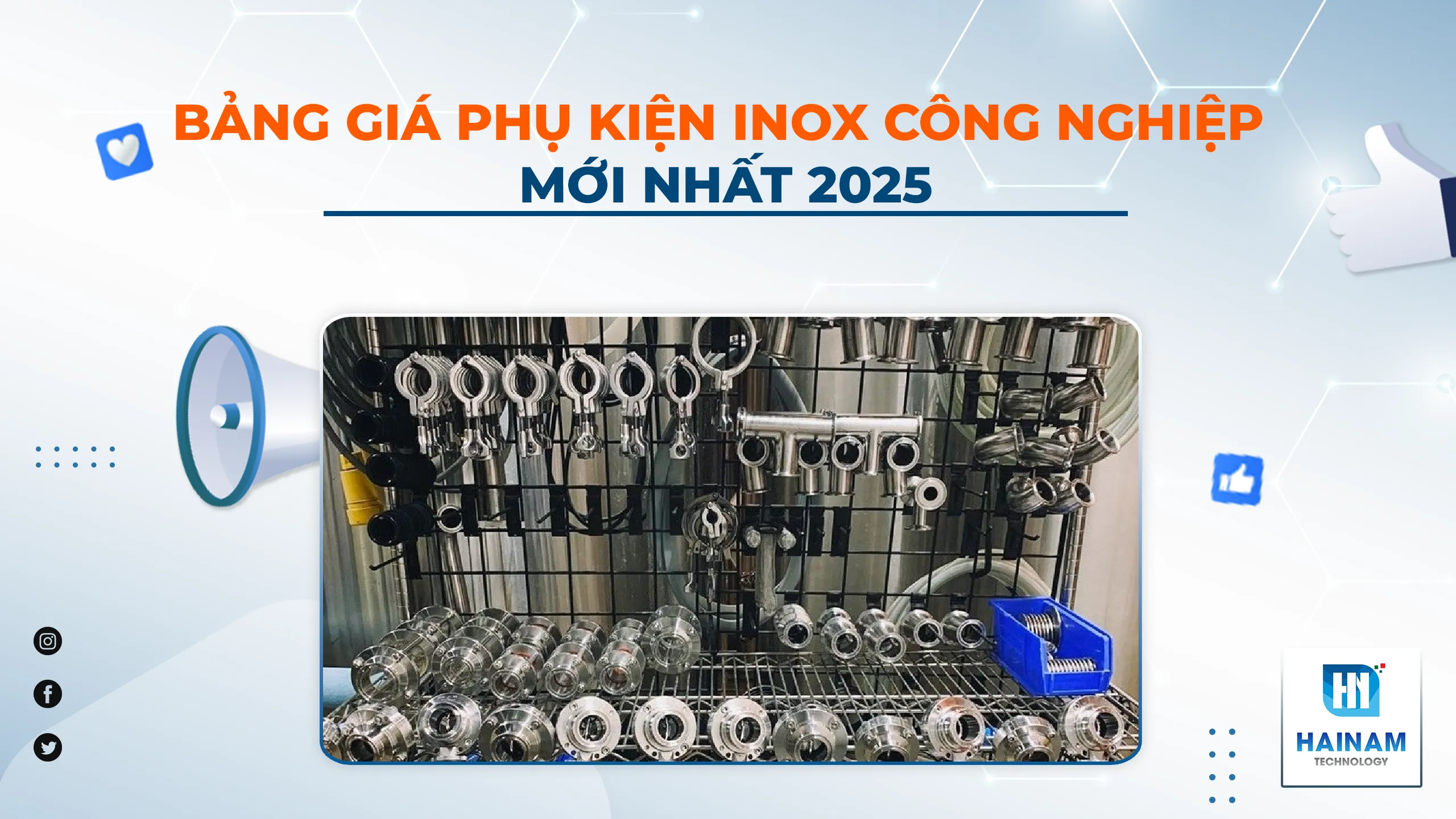 Bảng Giá Phụ Kiện Inox Công Nghiệp 2025 – Cập Nhật Mới Nhất