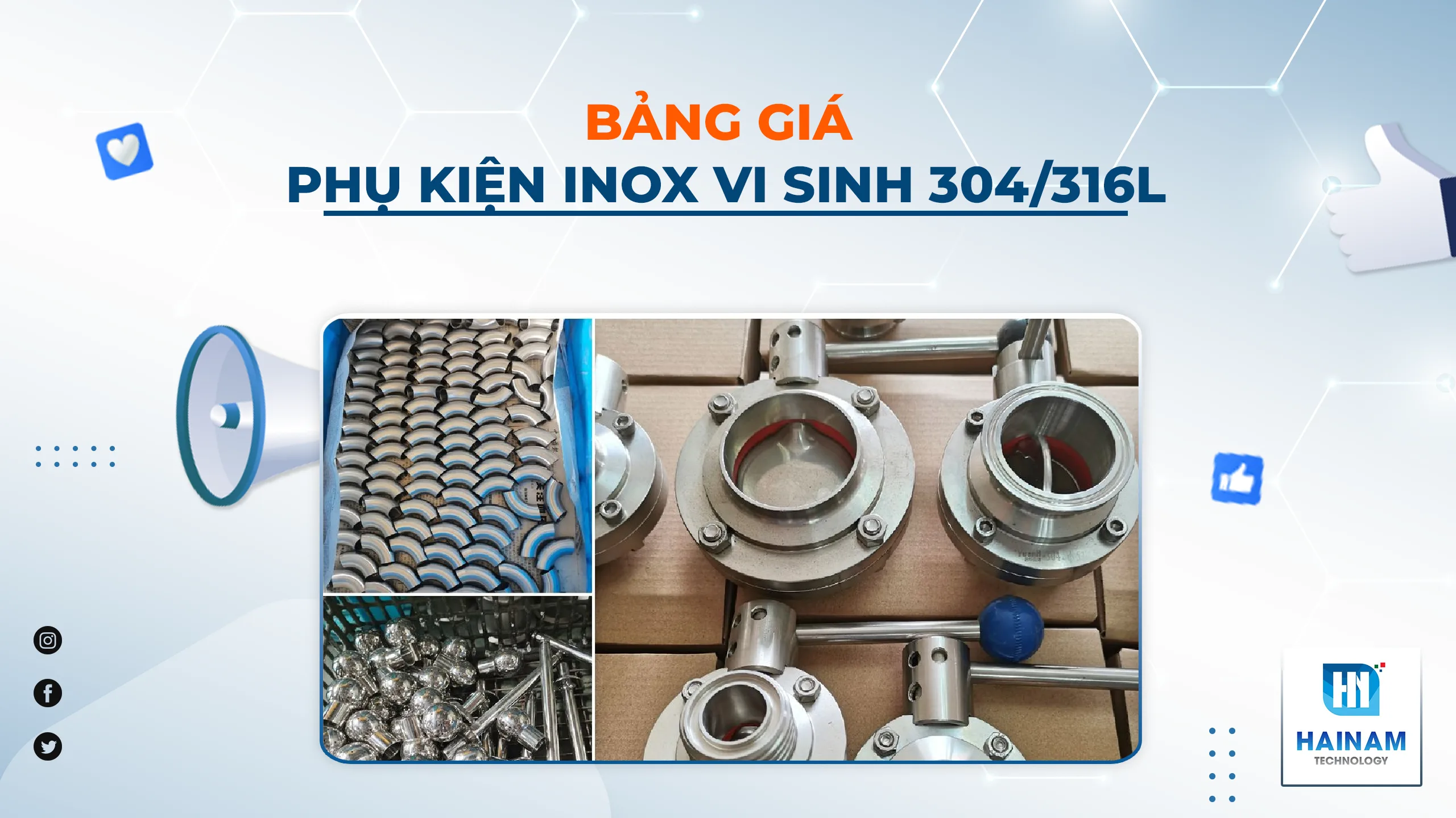 Bảng Giá Phụ Kiện Inox Vi Sinh Mới Nhất 2025