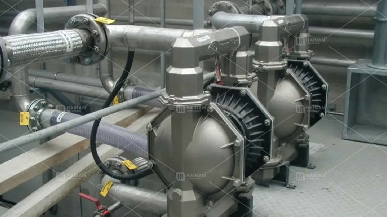 bơm màng aro trong xử lý nước