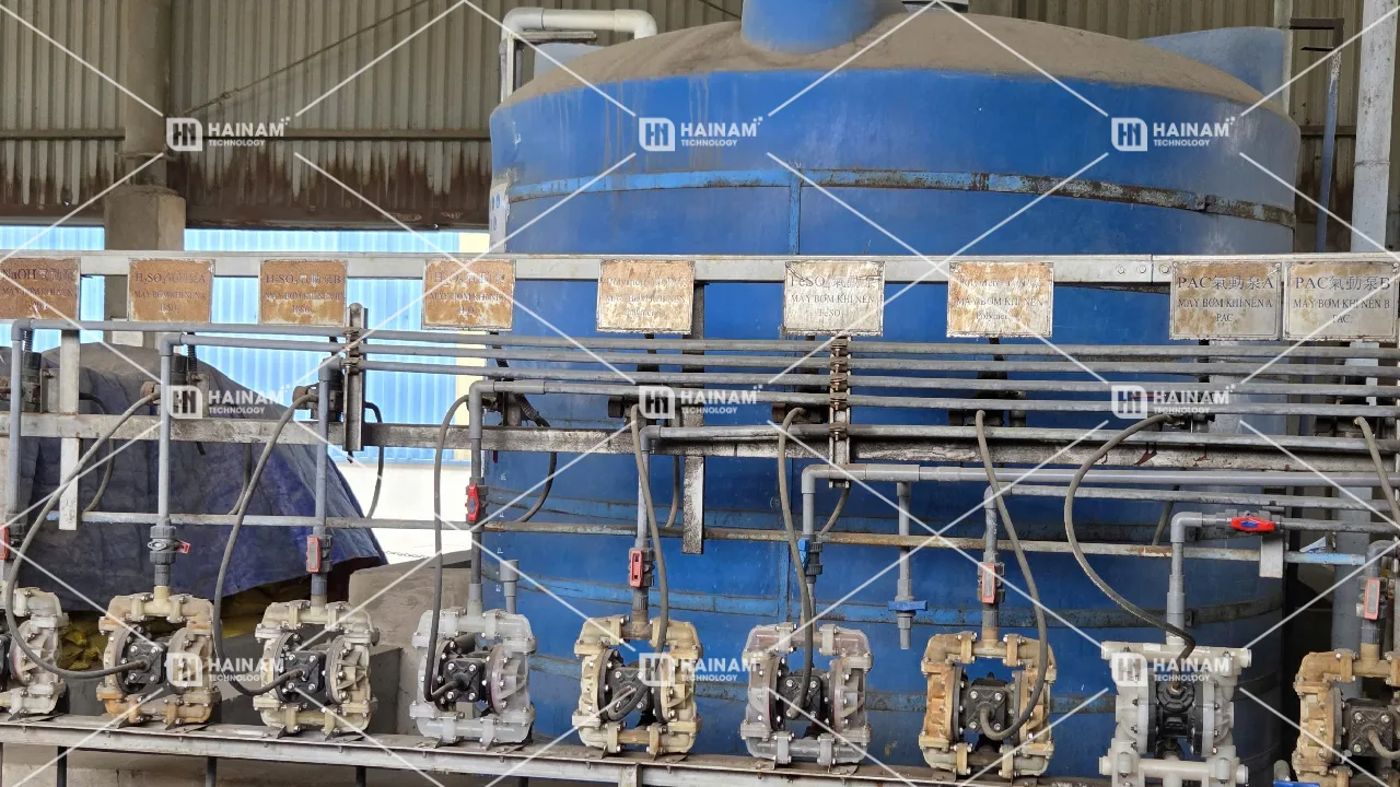 bơm màng hóa chất trong xử lỹ nước