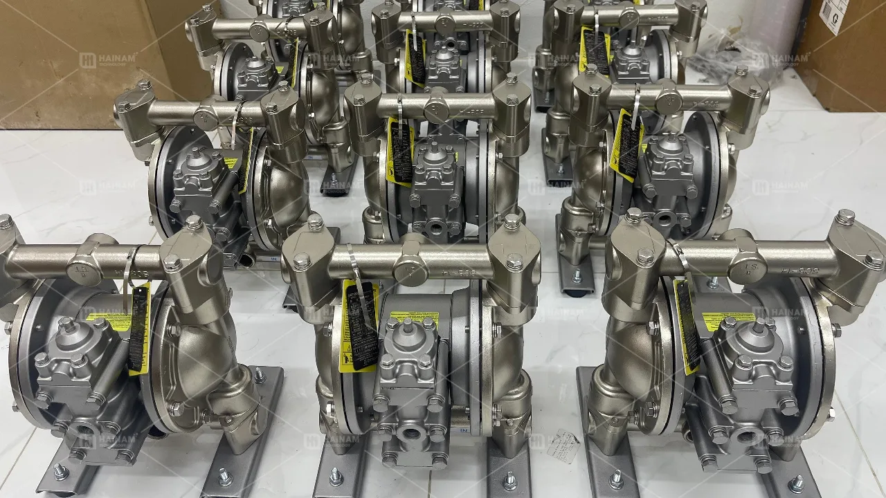 bơm màng khí nén thân inox