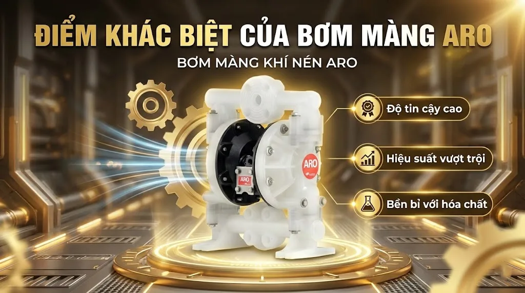điểm khác biệt của bơm màng aro
