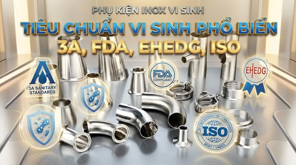 phụ kiện inox vi sinh - tiêu chuẩn vi sinh