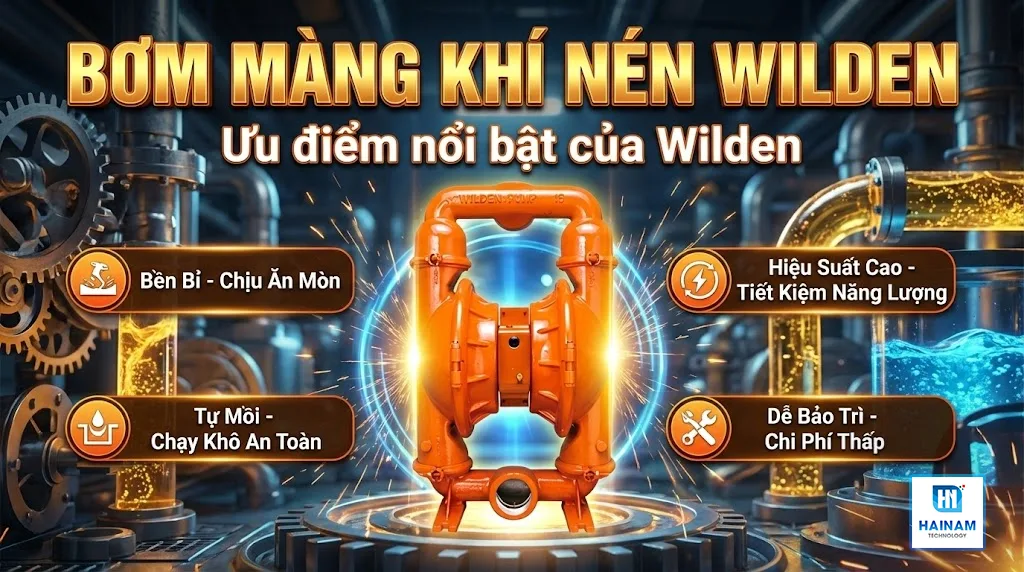 ưu điểm nổi bật của bơm màng wilden