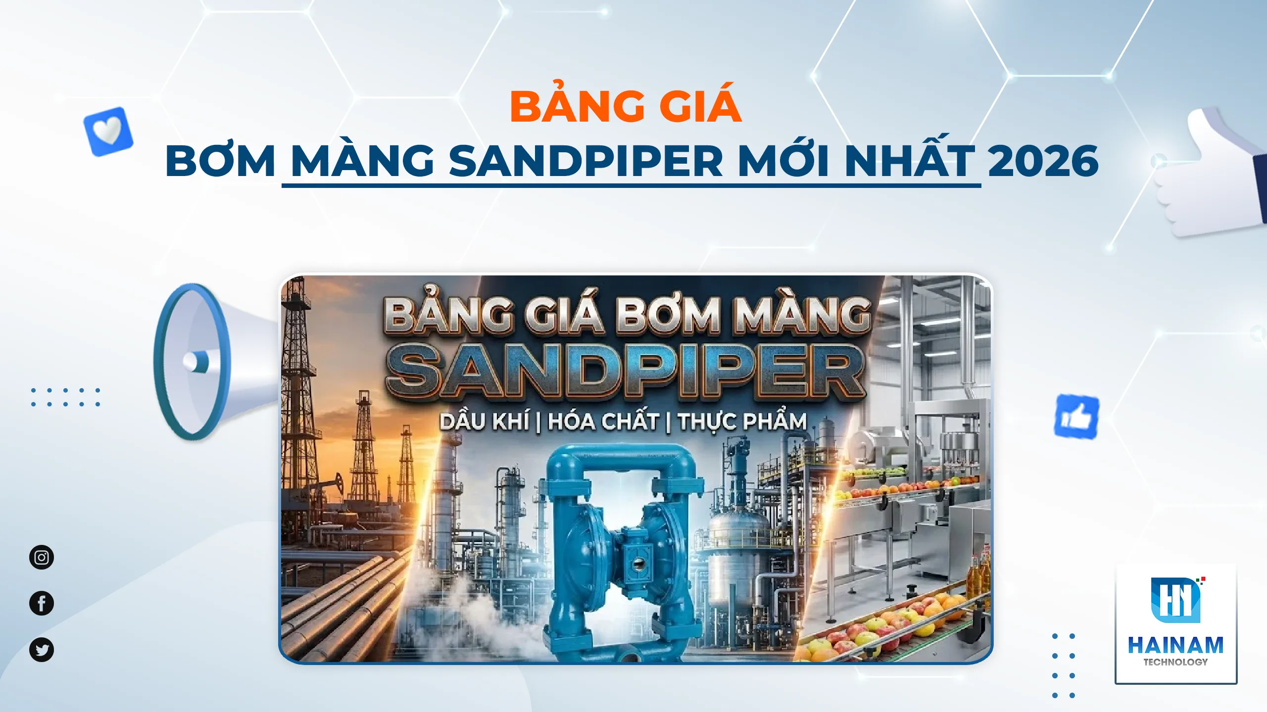 Bảng Giá Bơm Màng Sandpiper Mới Nhất 2026 | Chính Hãng USA – Giá Kho