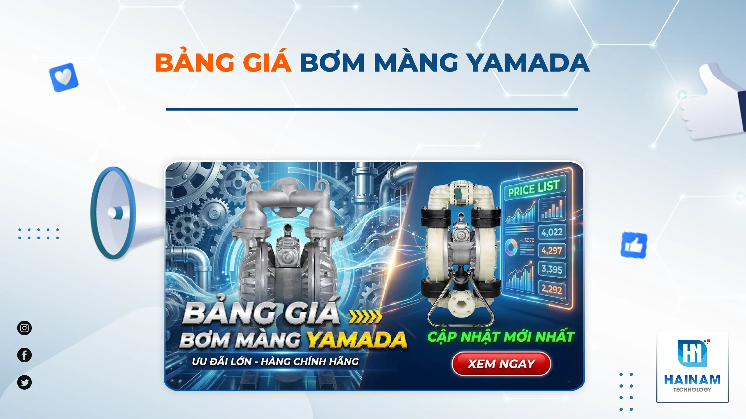 Báo Giá Bơm Màng Yamada 2025 – Chính Hãng, Giao Hàng Nhanh