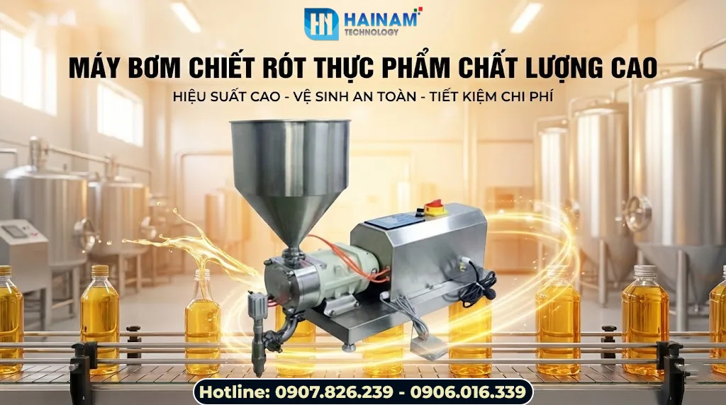 bơm chiết rót thực phẩm chính hãng