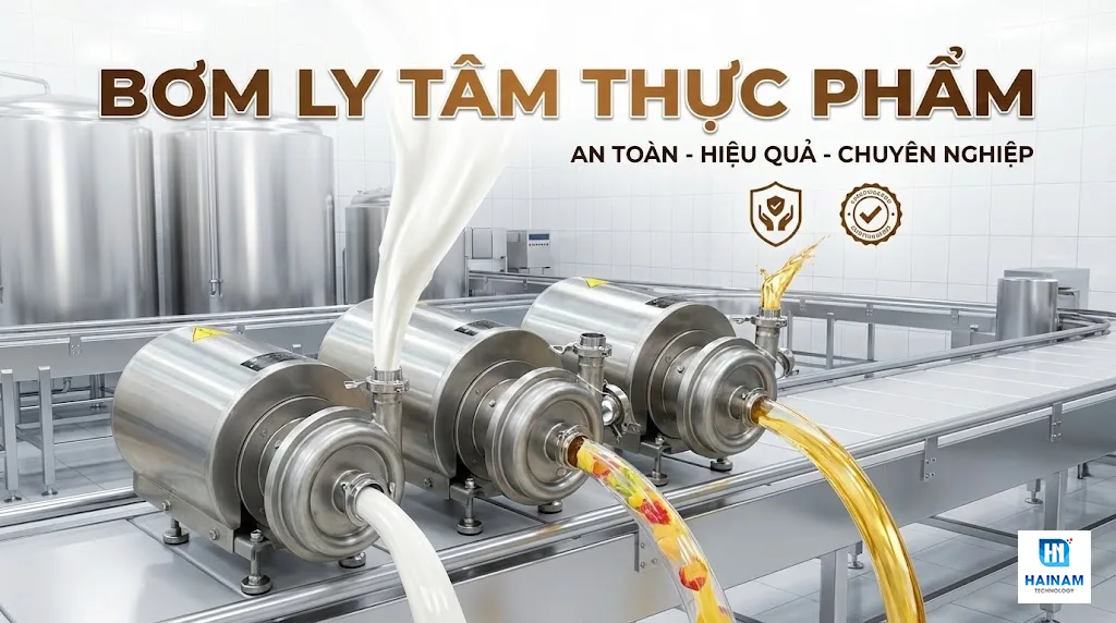 bơm ly tâm cho ngành thực phẩm