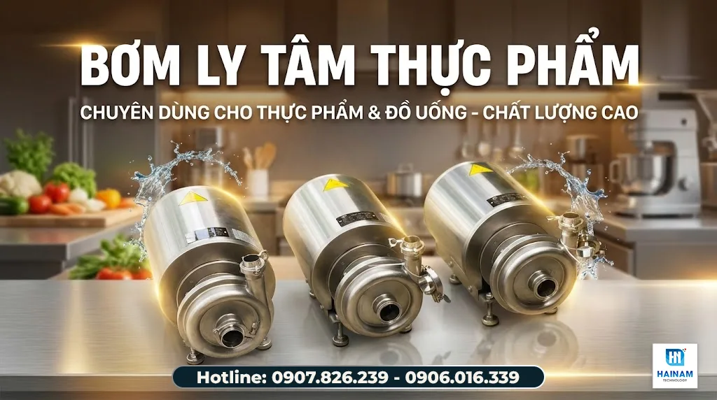 bơm ly tâm thực phẩm chính hãng