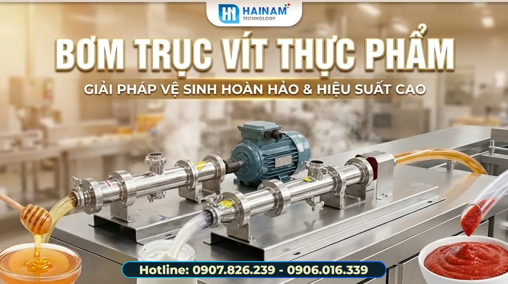 bơm trục vít thực phẩm chính hãng