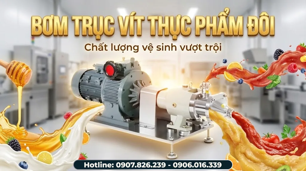 bơm trục vít thực phẩm