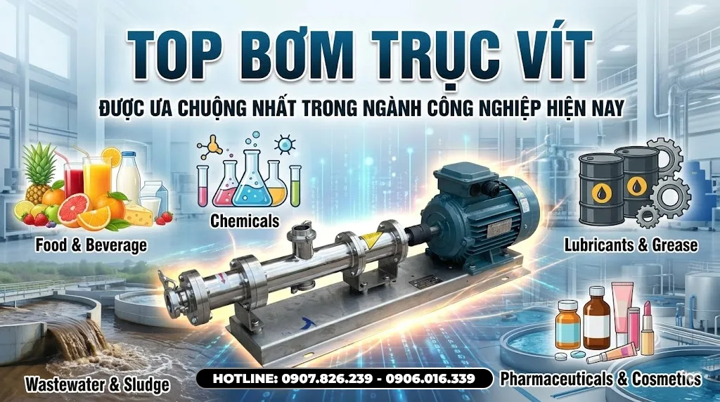 bơm trục vít trong nganh công nghiệp