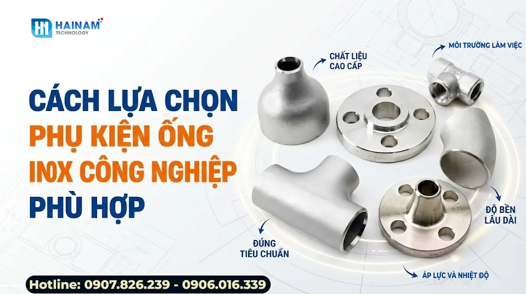 cách chọn phụ kiện ống inox công nghiệp