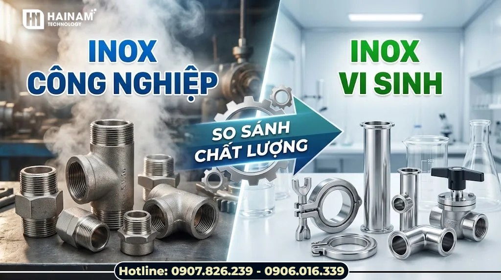 inox công nghiệp và inox vi sinh