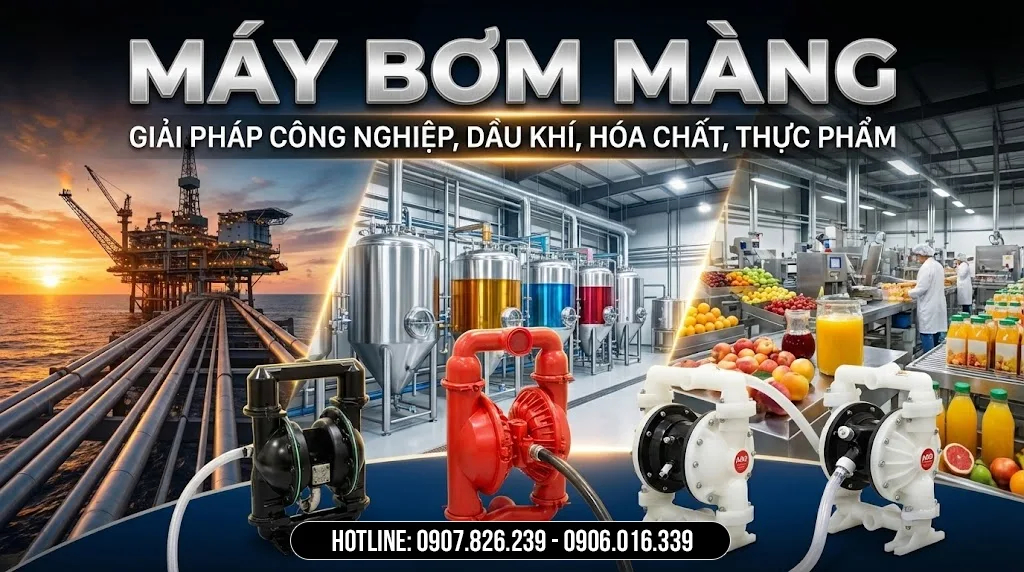 máy bơm màng khí nén chính hãng