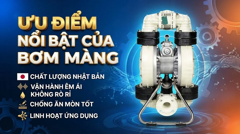 ưu điểm nổi bật bơm màng yamada