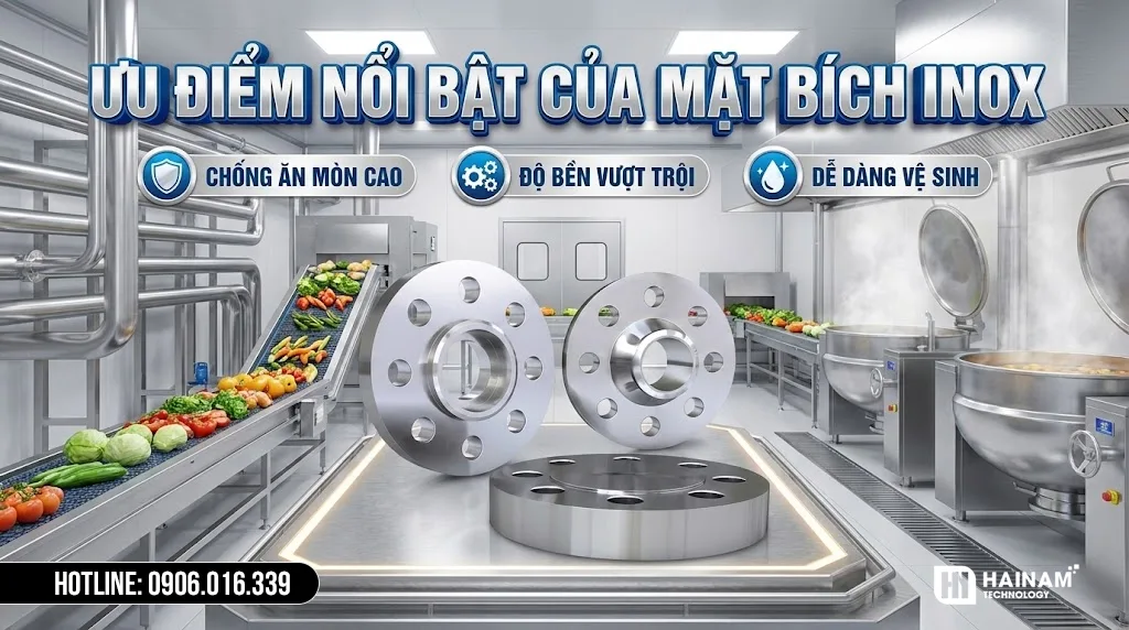 ưu điểm nổi bật mặt bích inox