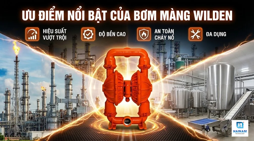 ưu điểm vượt trội bơm màng wilden