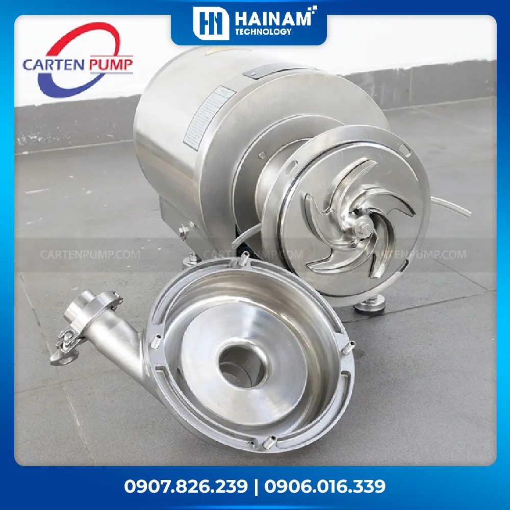 bơm ly tâm thực phẩm chính hãng