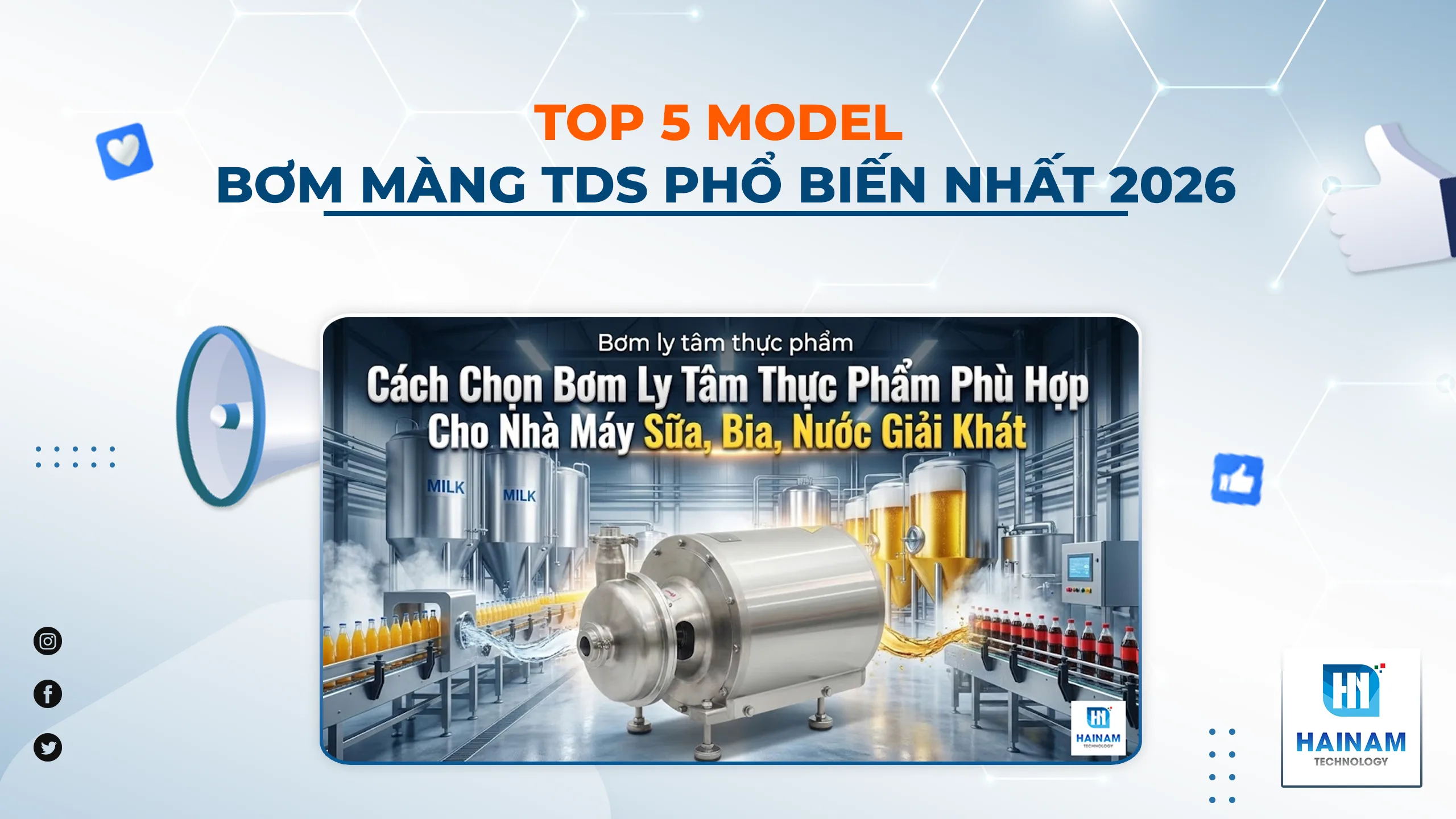 Cách Chọn Bơm Ly Tâm Thực Phẩm Phù Hợp Cho Nhà Máy Sữa, Bia, Nước Giải Khát