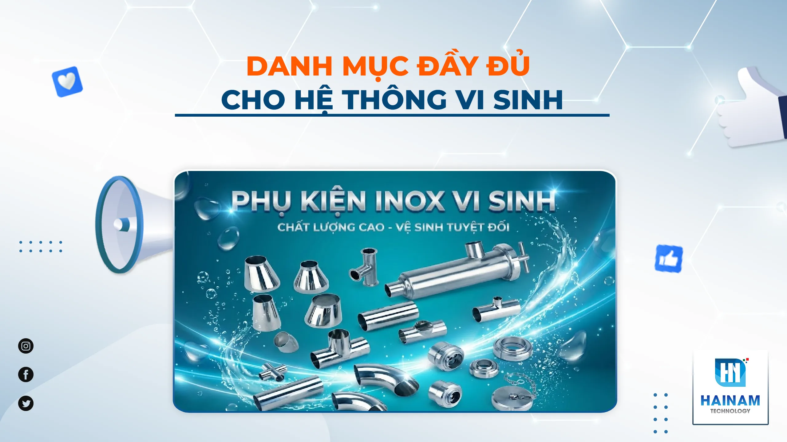Phụ kiện inox vi sinh gồm những gì? Danh mục đầy đủ cho hệ thống vi sinh