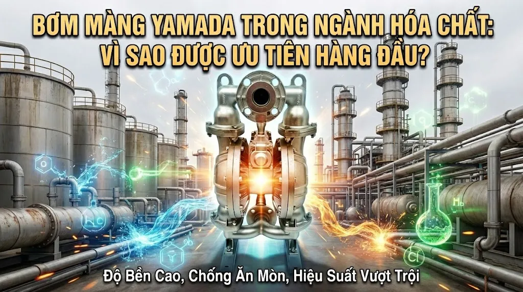 bơm màng yamada trong ngành hóa chất