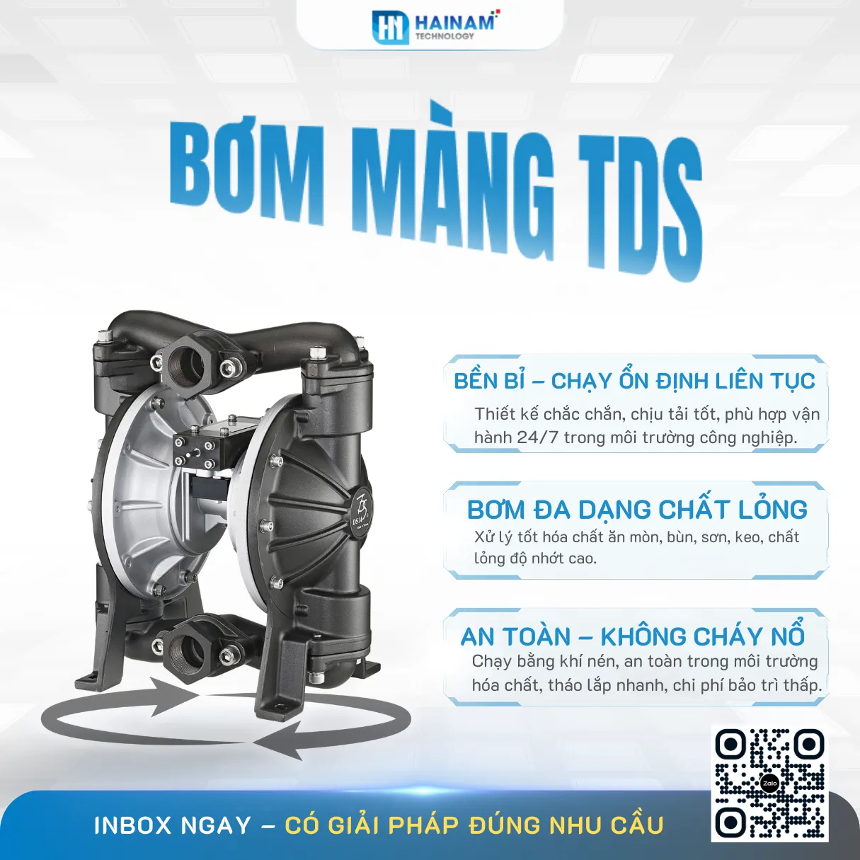 máy bơm màng tds