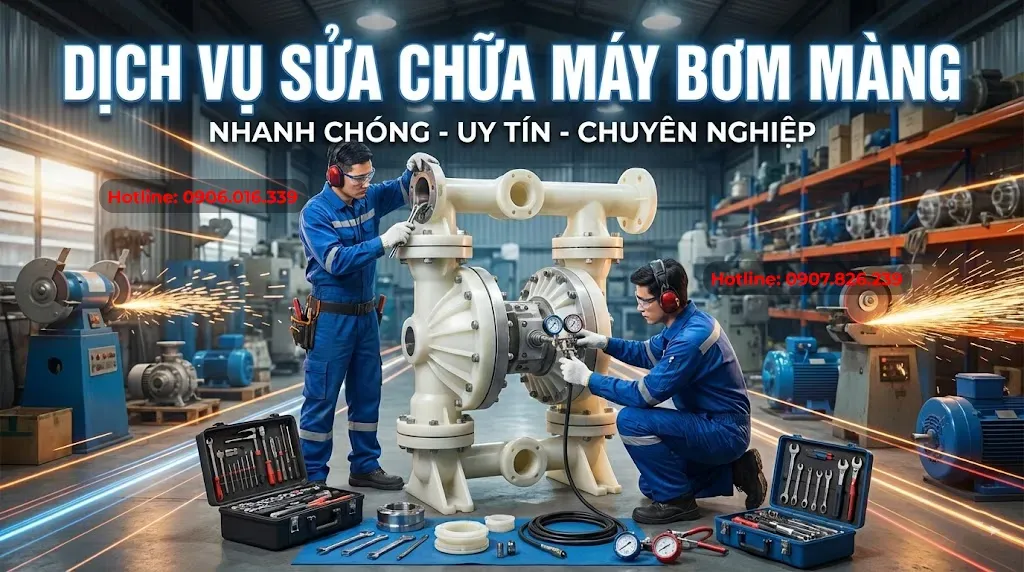 sửa chữa máy bơm màng uy tín