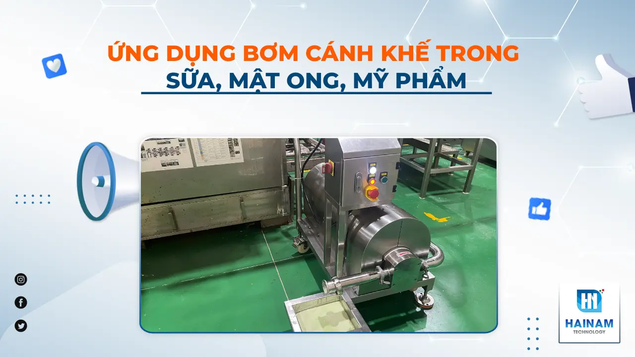 Ứng Dụng Bơm Cánh Khế Trong Sữa, Mật Ong, Mỹ Phẩm – Giải Pháp Tối Ưu