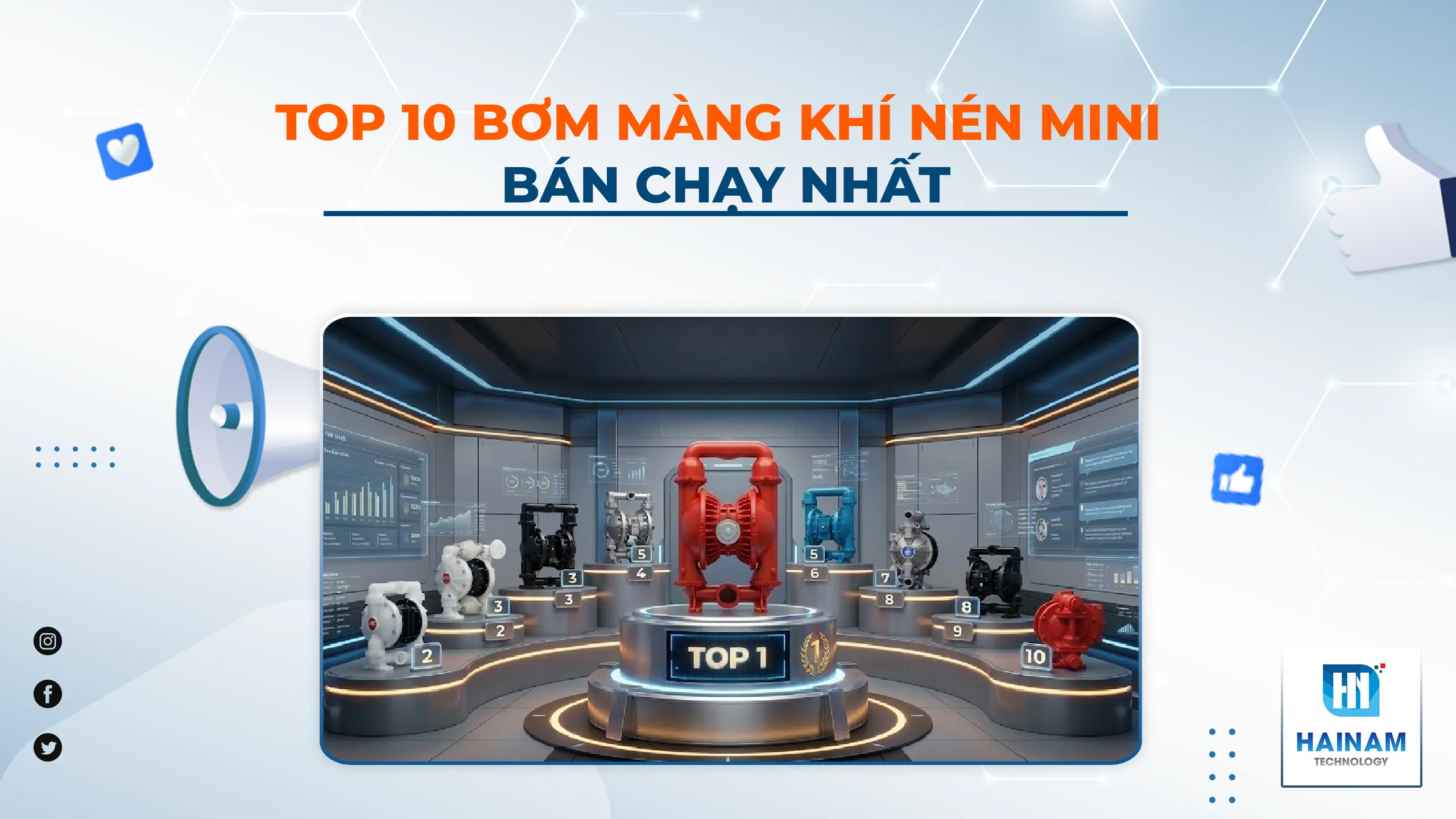 Top 10 Bơm Màng Khí Nén Mini Bán Chạy Nhất – Nhỏ Nhưng Cực Mạnh