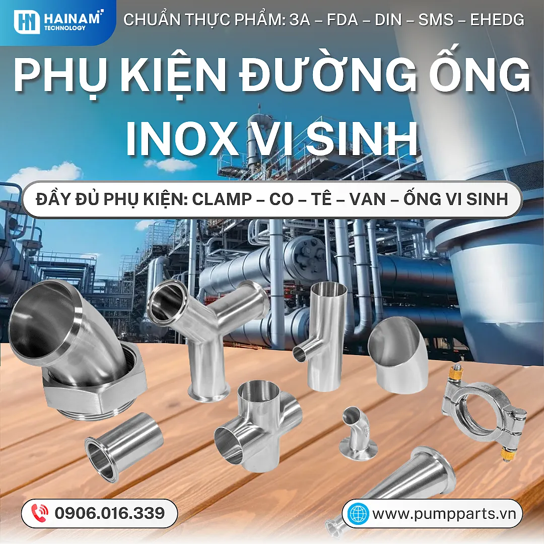 phụ kiện đường ống inox vi sinh
