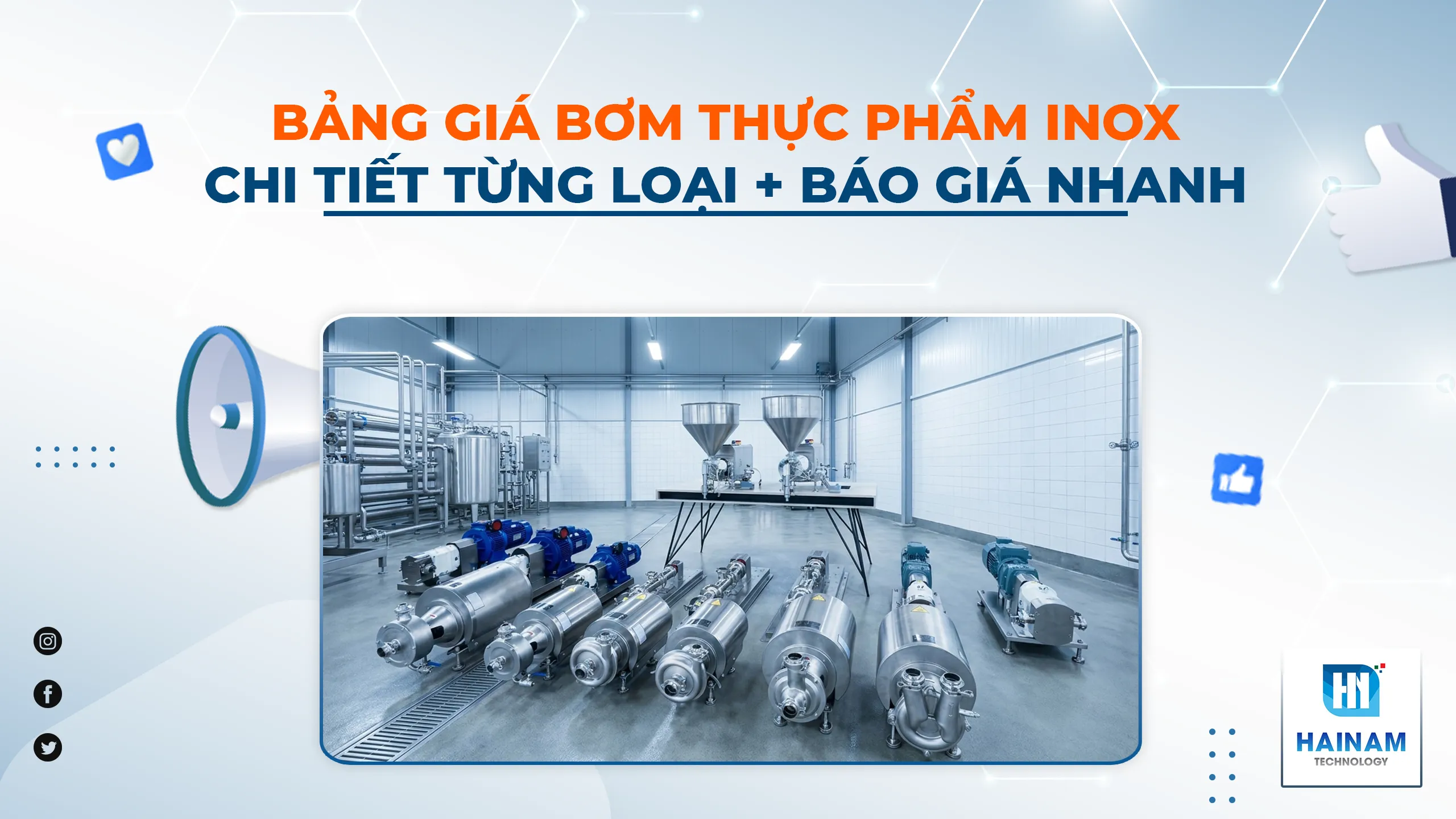 Bảng Giá Bơm Thực Phẩm Inox Mới Nhất 2026 (Chi Tiết Từng Loại + Báo Giá Nhanh)