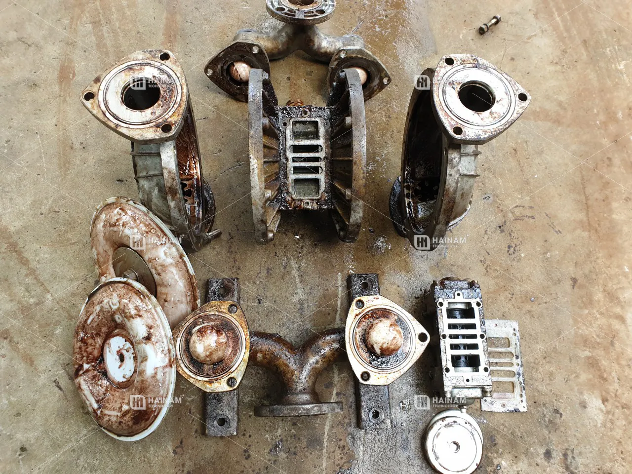 bảo trì bơm màng khí nén thực tế tại nhà máy